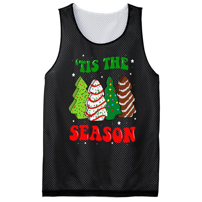 Tis' The Season Christmas Tree Cakes Debbie Groovy Mesh Reversible Basketball Jersey Tank