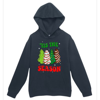 Tis' The Season Christmas Tree Cakes Debbie Groovy Urban Pullover Hoodie