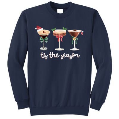 Tis The Season Espresso Martini Cocktail Glasses Christmas Sweat Sweatshirt