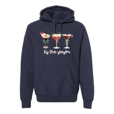 Tis The Season Espresso Martini Cocktail Glasses Christmas Sweat Premium Hoodie