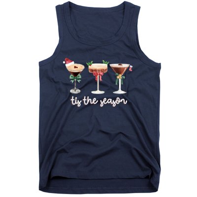 Tis The Season Espresso Martini Cocktail Glasses Christmas Sweat Tank Top