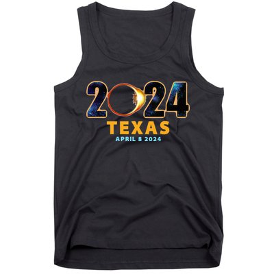Texas Total Solar Eclipse 2024 Tank Top