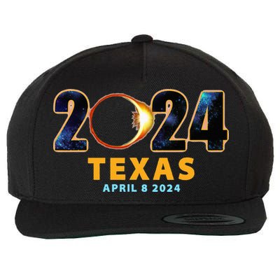 Texas Total Solar Eclipse 2024 Wool Snapback Cap