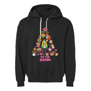 Tis The Season Mexican Christmas Feliz Navidad Xmas Mexican Garment-Dyed Fleece Hoodie