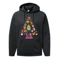 Tis The Season Mexican Christmas Feliz Navidad Xmas Mexican Performance Fleece Hoodie