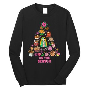 Tis The Season Mexican Christmas Feliz Navidad Xmas Mexican Long Sleeve Shirt