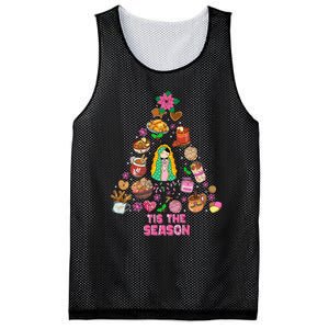 Tis The Season Mexican Christmas Feliz Navidad Xmas Mexican Mesh Reversible Basketball Jersey Tank