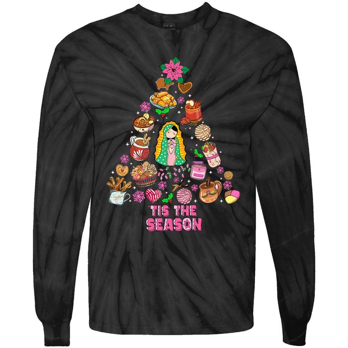 Tis The Season Mexican Christmas Feliz Navidad Xmas Mexican Tie-Dye Long Sleeve Shirt