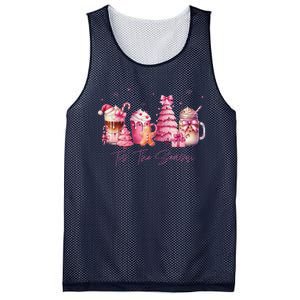 Tis The Season Festive Holiday Beverages Mesh Reversible Basketball Jersey Tank