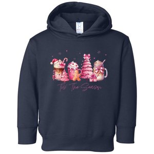 Tis The Season Festive Holiday Beverages Toddler Hoodie