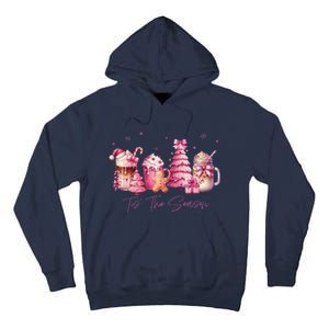 Tis The Season Festive Holiday Beverages Tall Hoodie