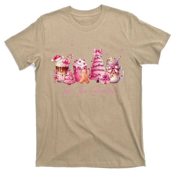 Tis The Season Festive Holiday Beverages T-Shirt