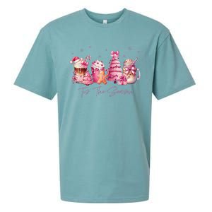 Tis The Season Festive Holiday Beverages Sueded Cloud Jersey T-Shirt