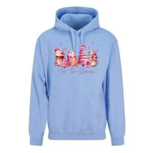 Tis The Season Festive Holiday Beverages Unisex Surf Hoodie