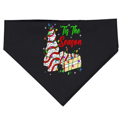 Tis' The Season Christmas Funny Tree Cakes Debbie Xmas USA-Made Doggie Bandana