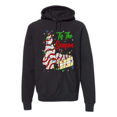 Tis' The Season Christmas Funny Tree Cakes Debbie Xmas Premium Hoodie