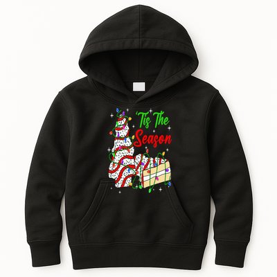 Tis' The Season Christmas Funny Tree Cakes Debbie Xmas Kids Hoodie