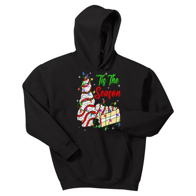 Tis' The Season Christmas Funny Tree Cakes Debbie Xmas Kids Hoodie