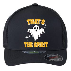 Thats The Spirit Funny Halloween Ghost Flexfit Unipanel Trucker Cap