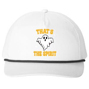 Thats The Spirit Funny Halloween Ghost Snapback Five-Panel Rope Hat