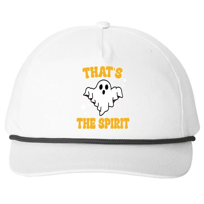 Thats The Spirit Funny Halloween Ghost Snapback Five-Panel Rope Hat