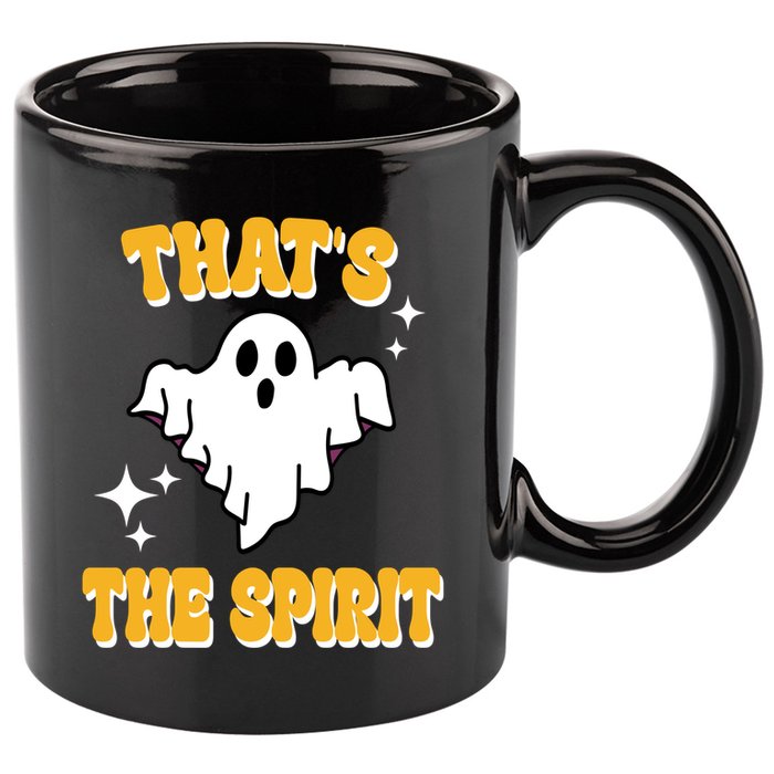 Thats The Spirit Funny Halloween Ghost 11oz C Handle Ceramic Mug