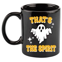 Thats The Spirit Funny Halloween Ghost 11oz C Handle Ceramic Mug