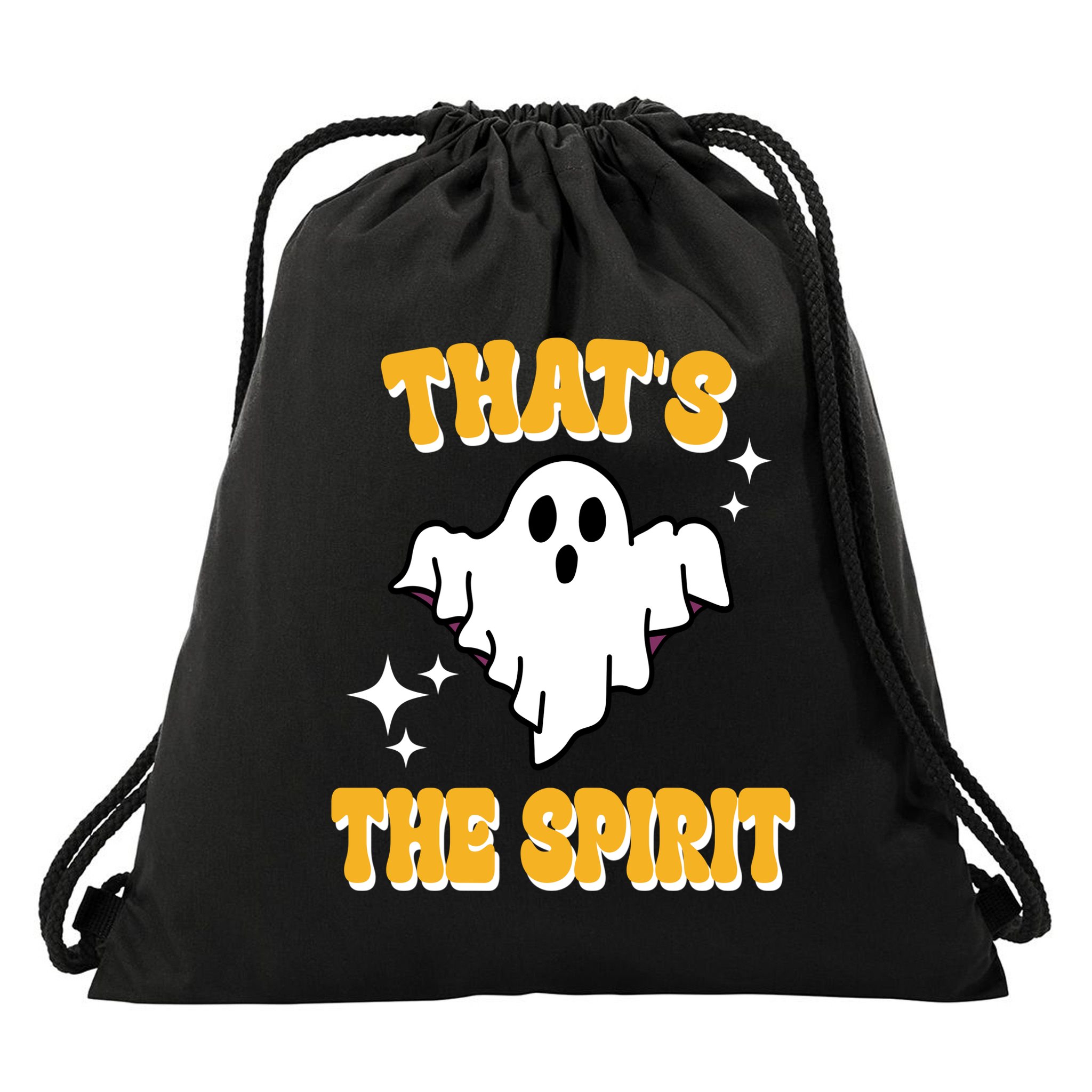 Thats The Spirit Funny Halloween Ghost Drawstring Bag