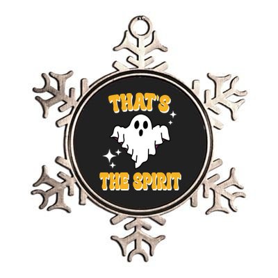 Thats The Spirit Funny Halloween Ghost Metallic Star Ornament