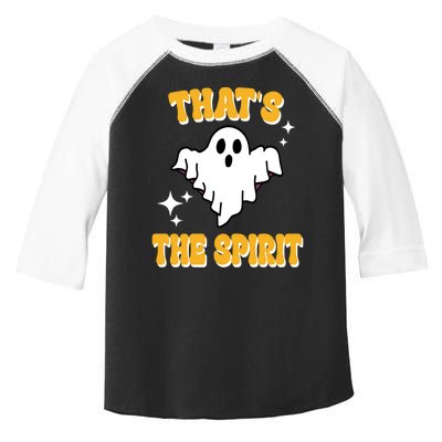 Thats The Spirit Funny Halloween Ghost Toddler Fine Jersey T-Shirt