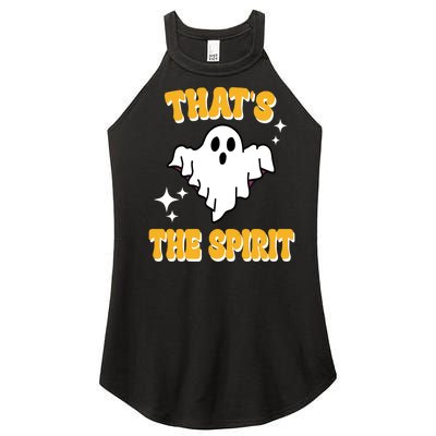 Thats The Spirit Funny Halloween Ghost Women’s Perfect Tri Rocker Tank