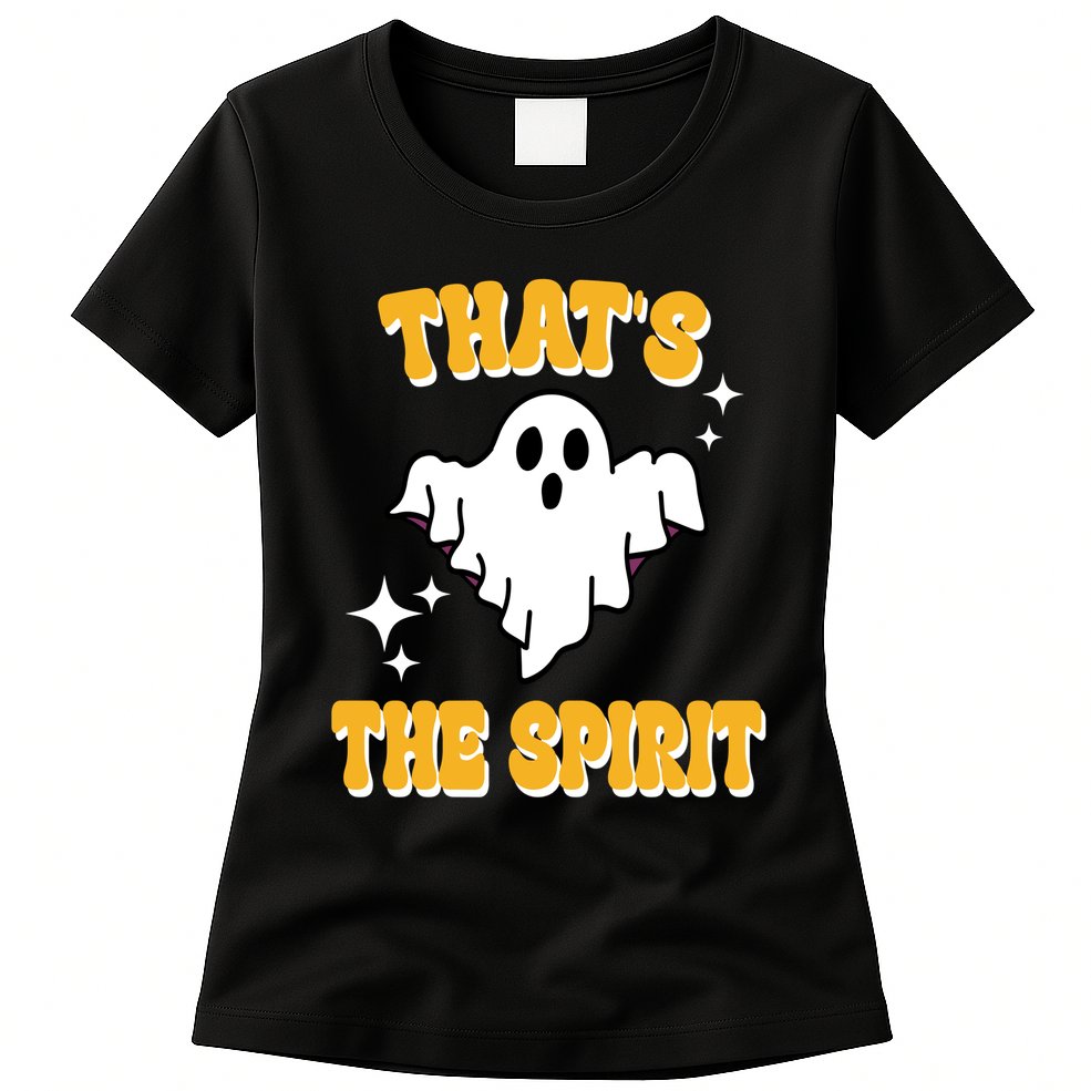 Thats The Spirit Funny Halloween Ghost Womens T-Shirt