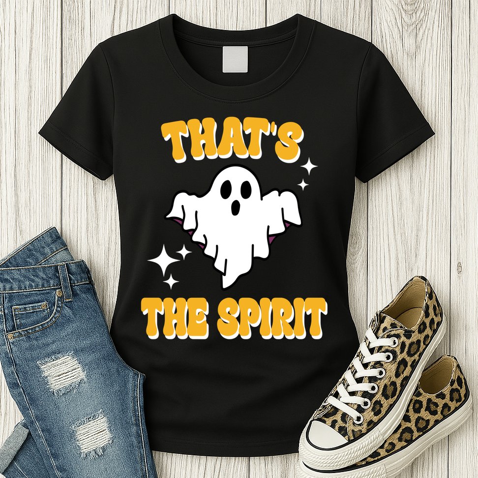 Thats The Spirit Funny Halloween Ghost Womens T-Shirt