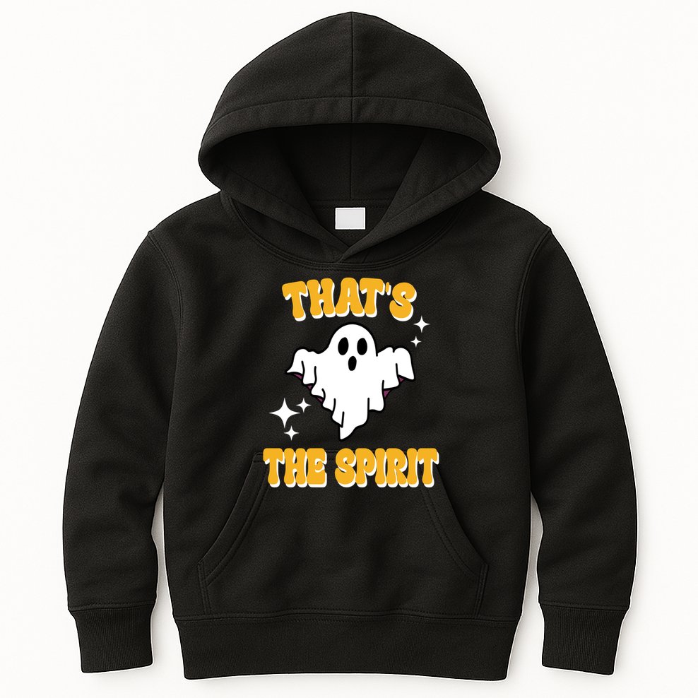 Thats The Spirit Funny Halloween Ghost Kids Hoodie