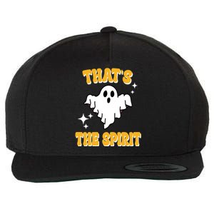 Thats The Spirit Funny Halloween Ghost Wool Snapback Cap