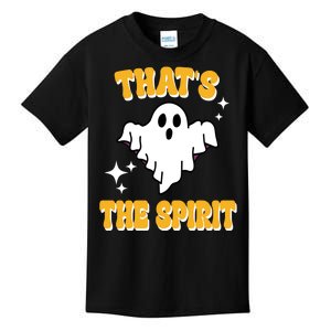 Thats The Spirit Funny Halloween Ghost Kids T-Shirt