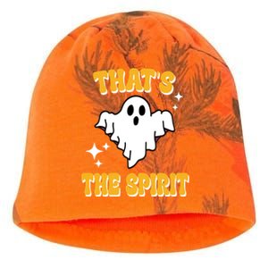 Thats The Spirit Funny Halloween Ghost Kati - Camo Knit Beanie