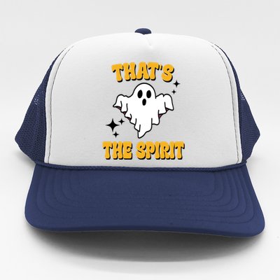 Thats The Spirit Funny Halloween Ghost Trucker Hat