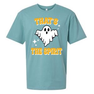 Thats The Spirit Funny Halloween Ghost Sueded Cloud Jersey T-Shirt