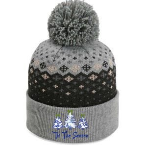 Tis The Season Chinoiserie Christmas Trees Funny Holiday  The Baniff Cuffed Pom Beanie