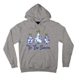 Tis The Season Chinoiserie Christmas Trees Funny Holiday  Tall Hoodie