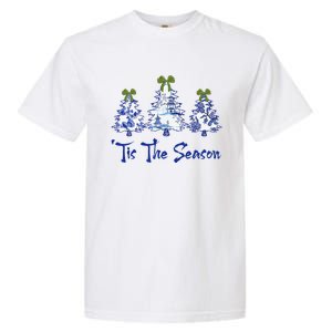 Tis The Season Chinoiserie Christmas Trees Funny Holiday  Garment-Dyed Heavyweight T-Shirt