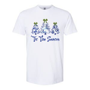 Tis The Season Chinoiserie Christmas Trees Funny Holiday  Softstyle CVC T-Shirt