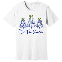 Tis The Season Chinoiserie Christmas Trees Funny Holiday  Premium T-Shirt