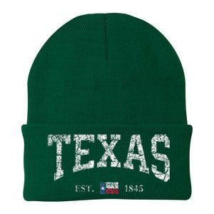 Texas Texas State Flag Distressed Knit Cap Winter Beanie