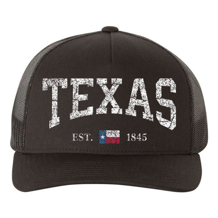 Texas Texas State Flag Distressed Yupoong Adult 5-Panel Trucker Hat