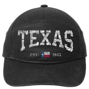 Texas Texas State Flag Distressed 7-Panel Snapback Hat