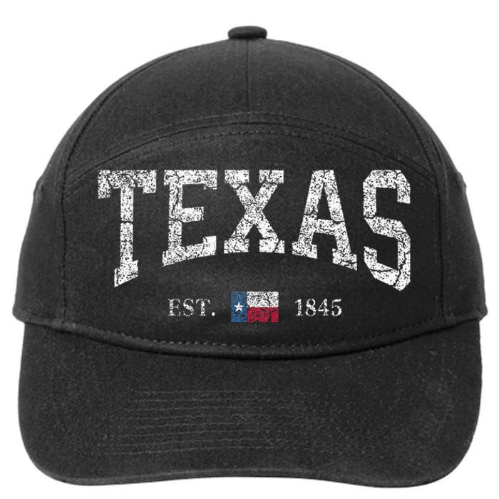 Texas Texas State Flag Distressed 7-Panel Snapback Hat