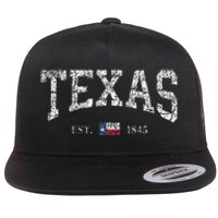 Texas Texas State Flag Distressed Flat Bill Trucker Hat