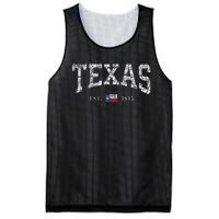 Texas Texas State Flag Distressed Mesh Reversible Basketball Jersey Tank